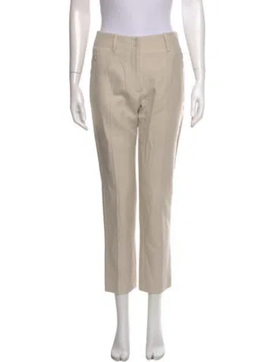 Pre-owned Akris Straight Leg Pants In Neutral