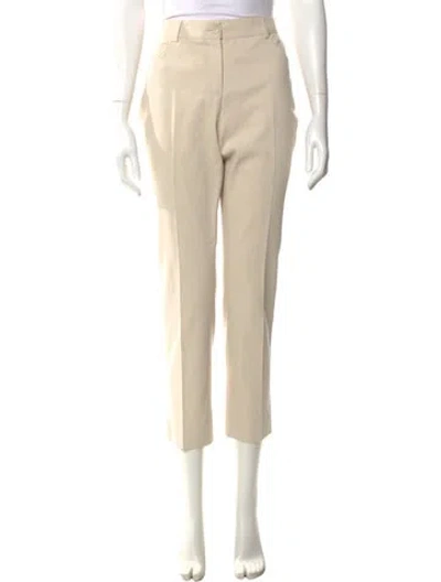 Pre-owned Akris Straight Leg Pants In Neutral