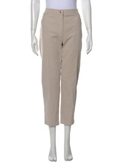 Pre-owned Akris Straight Leg Pants In Neutral