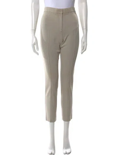 Pre-owned Akris Straight Leg Pants In Neutral
