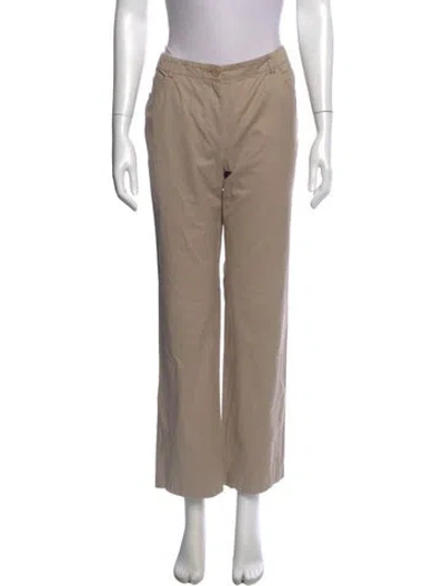Pre-owned Akris Straight Leg Pants In Neutral