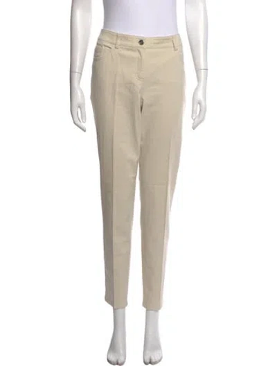 Pre-owned Akris Straight Leg Pants In Neutral
