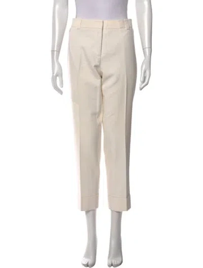 Pre-owned Akris Straight Leg Pants In Neutral
