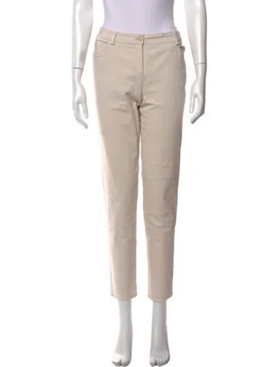 Pre-owned Akris Straight Leg Pants In Neutral