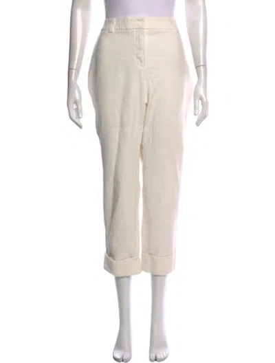 Pre-owned Akris Straight Leg Pants In Neutrals