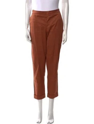 Pre-owned Akris Straight Leg Pants In Orange