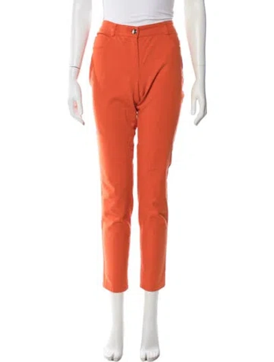 Pre-owned Akris Straight Leg Pants In Orange