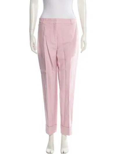 Pre-owned Akris Straight Leg Pants In Pink