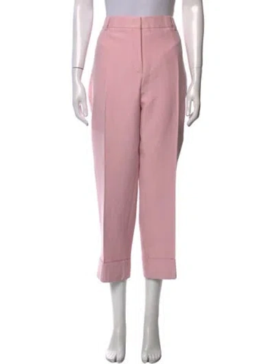 Pre-owned Akris Straight Leg Pants In Pink