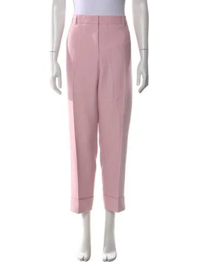 Pre-owned Akris Straight Leg Pants In Pink