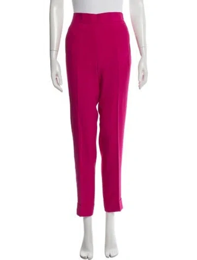 Pre-owned Akris Straight Leg Pants In Pink
