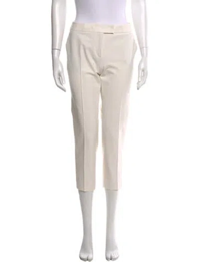 Pre-owned Akris Straight Leg Pants In White