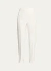 Akris Straight Leg Wool Pants In Offwhite