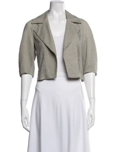 Pre-owned Akris Striped Blazer In Multi