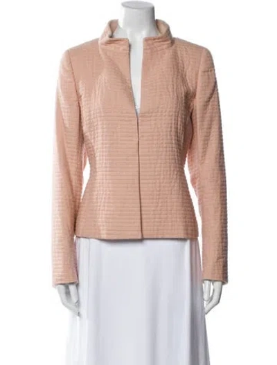 Pre-owned Akris Striped Evening Jacket In Neutral