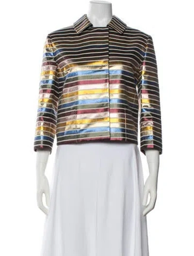 Pre-owned Akris Striped Jacket In Multi