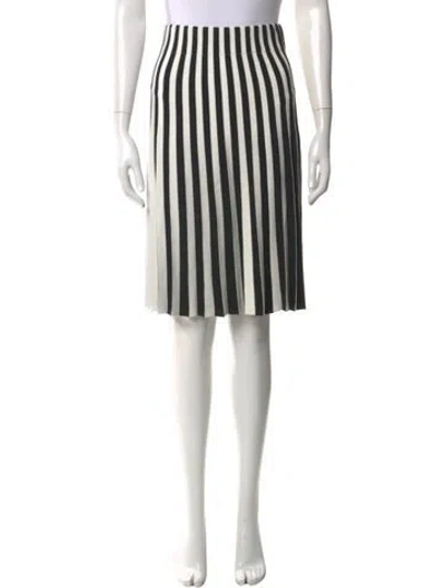 Pre-owned Akris Striped Knee-length Skirt In Multi
