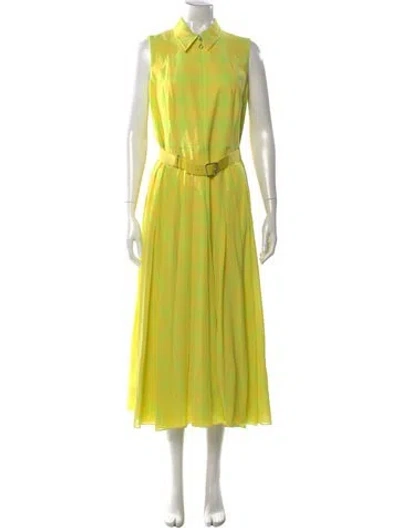 Pre-owned Akris Striped Long Dress In Multi