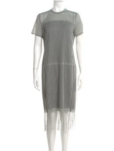 Pre-owned Akris Striped Mini Dress In Multi