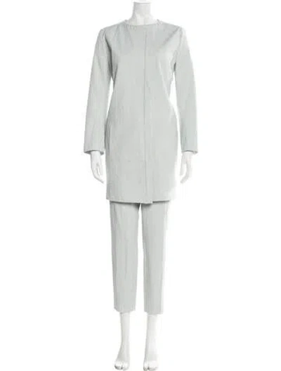 Pre-owned Akris Striped Pantsuit In Blue