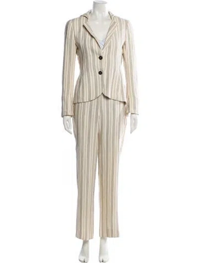 Pre-owned Akris Striped Pantsuit In Multi