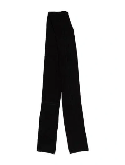 Pre-owned Akris Striped Scarf In Black