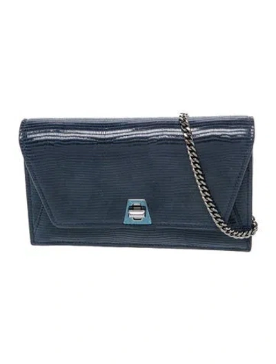 Pre-owned Akris Suede Crossbody Bag In Blue