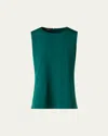 Akris Swarovski Stars Silk Crepe Blouse