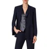 Akris Taddeo Cashmere & Linen Blend Jacket In Blue
