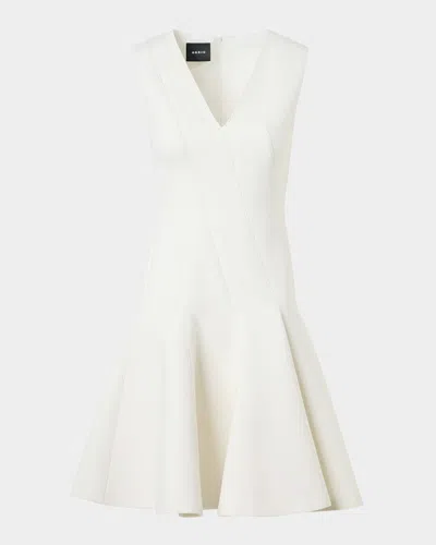 Akris Techno Neoprene Fit-and-flare Dress In Animal Print