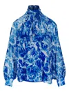 Akris Tie-neck Blouse In Multi