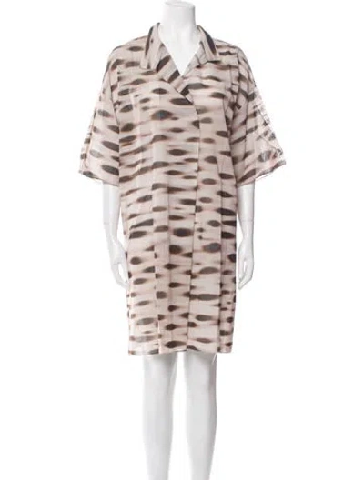 Pre-owned Akris Tie-dye Print Mini Dress In Multi