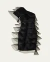Akris Tiered Diagonal Crinoline Ruffles One-shoulder Mini Dress In Black
