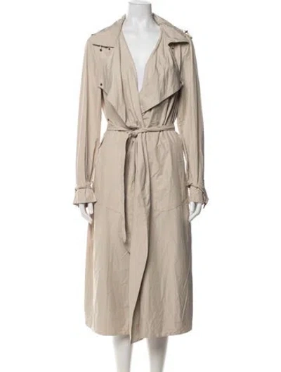 Pre-owned Akris Trench Coat In Neutrals