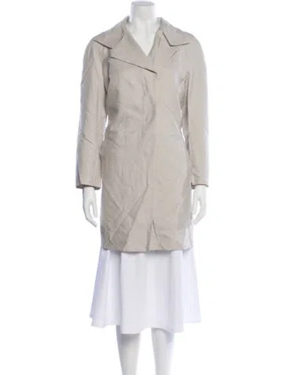 Pre-owned Akris Trench Coat In Pink