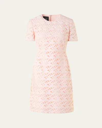 Akris Tulle Techno Geometric Short Dress