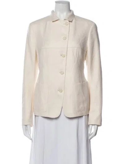 Pre-owned Akris Tweed Blazer In Neutral