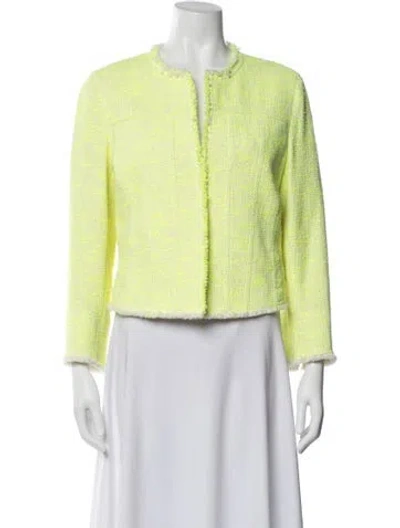 Pre-owned Akris Tweed Pattern Jacket In Green