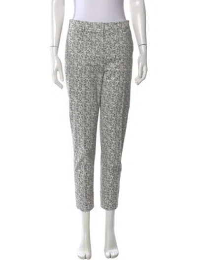 Pre-owned Akris Tweed Pattern Straight Leg Pants In Neutral