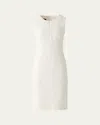 Akris Tweed Zip Front Wool Dress