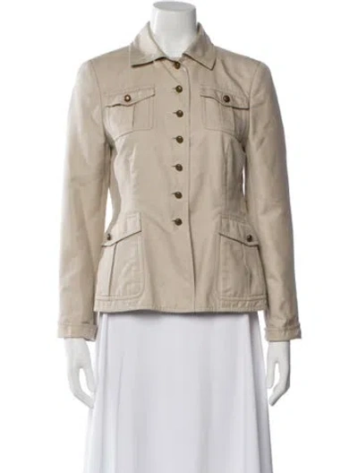 Pre-owned Akris Utility Jacket In Neutral
