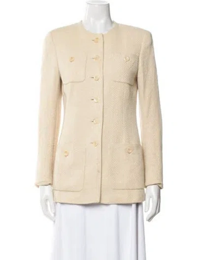 Pre-owned Akris Vintage 1990's Evening Jacket In Neutral