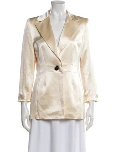 Pre-owned Akris Vintage Virgin Wool Blazer In Neutral