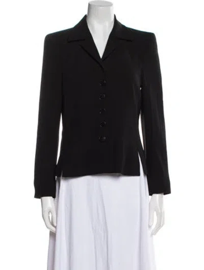 Pre-owned Akris Vintage Wool Blazer In Black