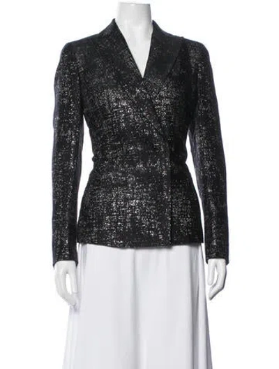 Pre-owned Akris Vintage Wool Blazer In Black