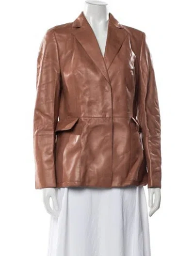 Pre-owned Akris Vintage Wool Blazer In Brown