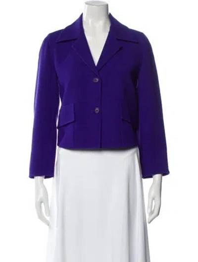 Pre-owned Akris Virgin Wool Blazer In Blue