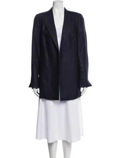 Pre-owned Akris Virgin Wool Blazer In Blue
