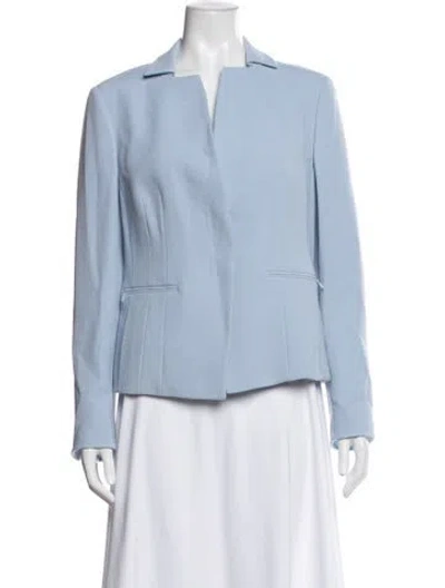 Pre-owned Akris Virgin Wool Blazer In Blue