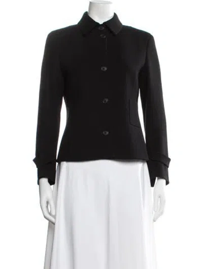 Pre-owned Akris Virgin Wool Blazer In Gray